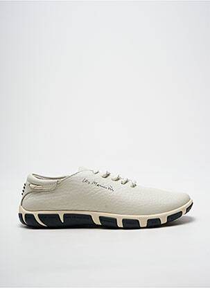 Adidași vârf rotund toc plat până la 3 cm alb TBS femme