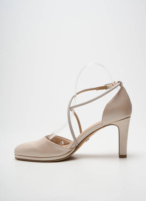 Pantofi cu toc închidere cu buclă(e) toc de 7 la 9 cm bej TAMARIS femme