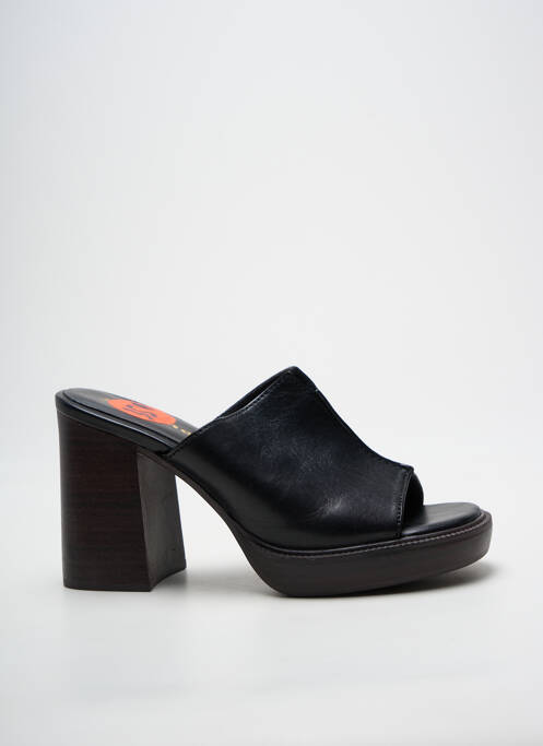 Mulete/saboți vârf deschis toc de 7 la 9 cm negru TAMARIS femme