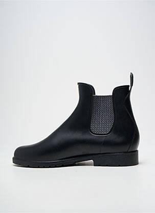 Botine/ghete vârf rotund toc mic negru MEDUSA bărbat