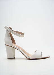 Sandale/pantofi decupați închidere cu bride toc de 7 la 9 cm alb TAMARIS femme