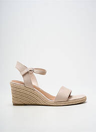 Espadrile închidere cu bride toc de 7 la 9 cm bej TAMARIS femme