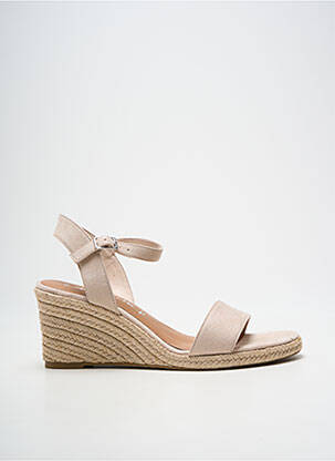 Espadrile închidere cu bride toc de 7 la 9 cm bej TAMARIS femme