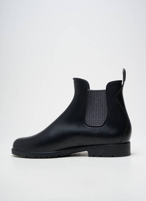 Botine/ghete vârf rotund toc mic negru MEDUSA homme