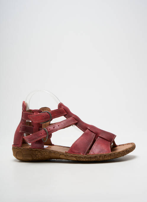 Sandale/pantofi decupați închidere cu buclă(e) toc plat până la 3 cm roșu JOSEF SEIBEL femme