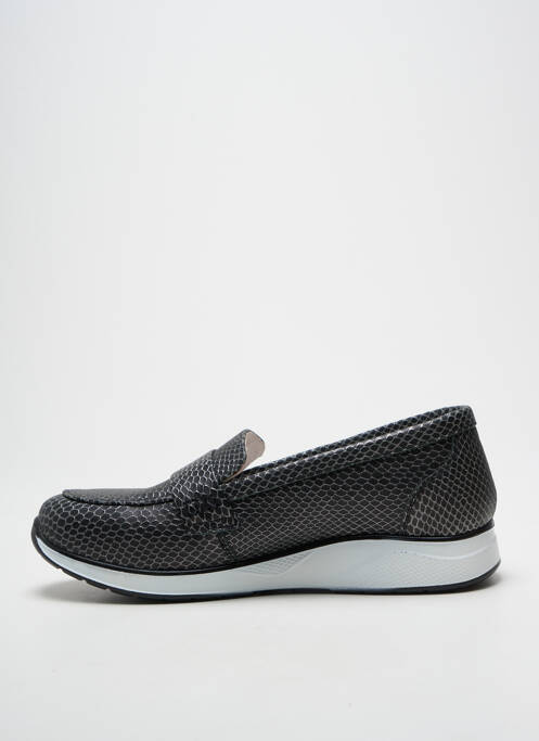 Mocasini țesătură satinată toc plat până la 3 cm argintiu INEA femme