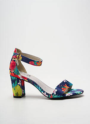 Sandale/pantofi decupați închidere cu bride toc de 7 la 9 cm albastru ELUE PAR NOUS femme