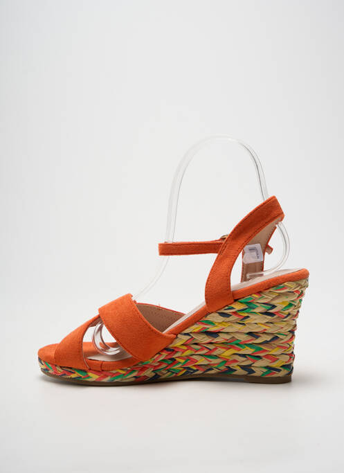 Sandale/pantofi decupați toc platformă toc de 7 la 9 cm portocaliu ELUE PAR NOUS femme