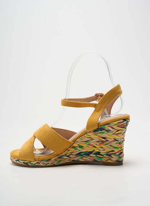 Sandale/pantofi decupați închidere cu bride toc de 7 la 9 cm galben ELUE PAR NOUS femme