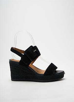 Espadrile închidere cu buclă(e) toc de 7 la 9 cm negru GEOX femeie