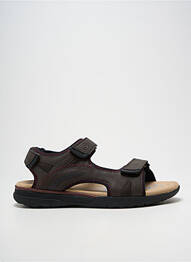 Sandale/pantofi decupați vârf deschis vârf deschis maro GEOX homme