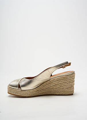 Espadrile închidere cu buclă(e) toc de 7 la 9 cm auriu GEOX femeie