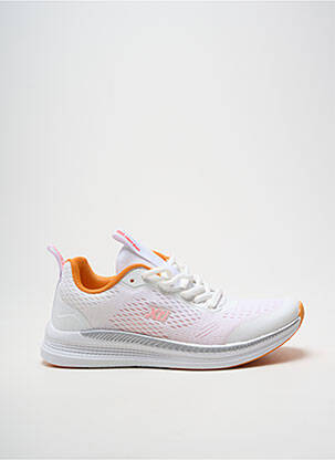 Adidași vârf rotund toc plat până la 3 cm alb RIEKER femme