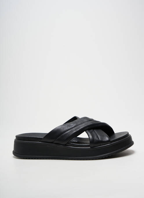 Mulete/saboți arcadă plantară toc de 4 la 6 cm negru RIEKER femme