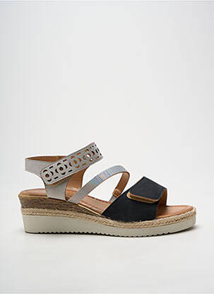 Sandale/pantofi decupați toc platformă toc de 4 la 6 cm negru MORAN'S femme