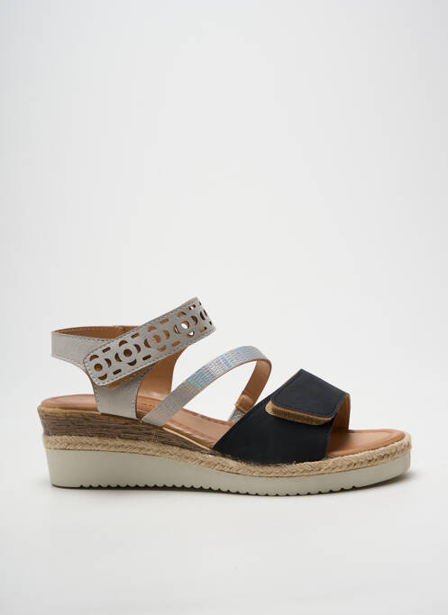 Sandale/pantofi decupați toc platformă toc de 4 la 6 cm negru MORAN'S femme