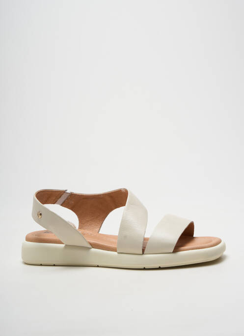 Sandale/pantofi decupați vârf deschis toc plat până la 3 cm bej PIKOLINOS femme