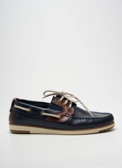 Pantofi de barcă vârf rotund vârf rotund albastru COTEMER homme