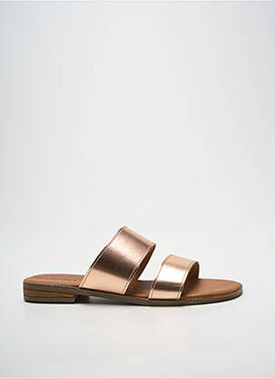 Mulete/saboți țesătură satinată toc plat până la 3 cm roz L'ATELIER H. femme