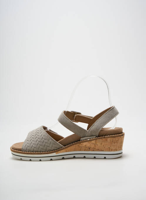 Sandale/pantofi decupați vârf deschis toc de 4 la 6 cm gri ALTEX femme