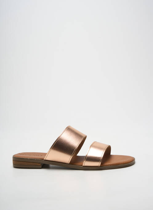 Mulete/saboți țesătură satinată toc plat până la 3 cm roz L'ATELIER H. femme