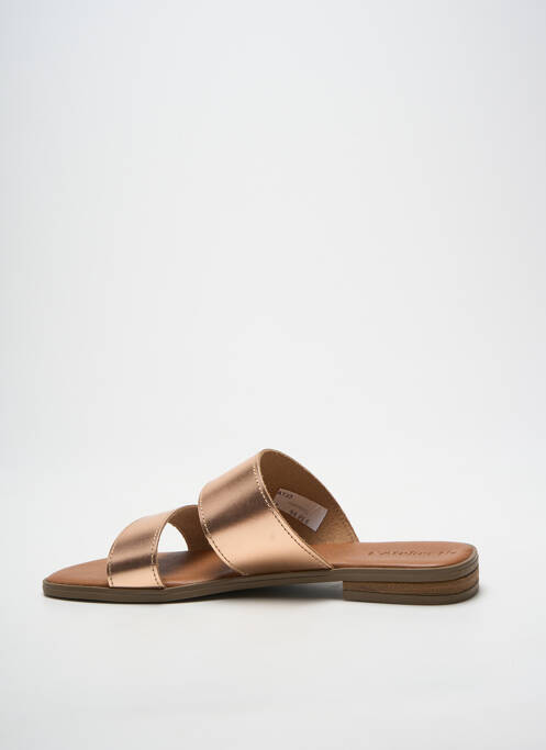 Mulete/saboți țesătură satinată toc plat până la 3 cm roz L'ATELIER H. femme