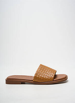 Mulete/saboți chiquet toc plat până la 3 cm maro OH ! MY SANDALS femme