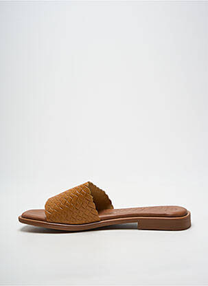 Mulete/saboți chiquet toc plat până la 3 cm maro OH ! MY SANDALS femeie
