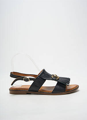 Sandale/pantofi decupați chiquet toc plat până la 3 cm negru COCO ET ABRICOT femme