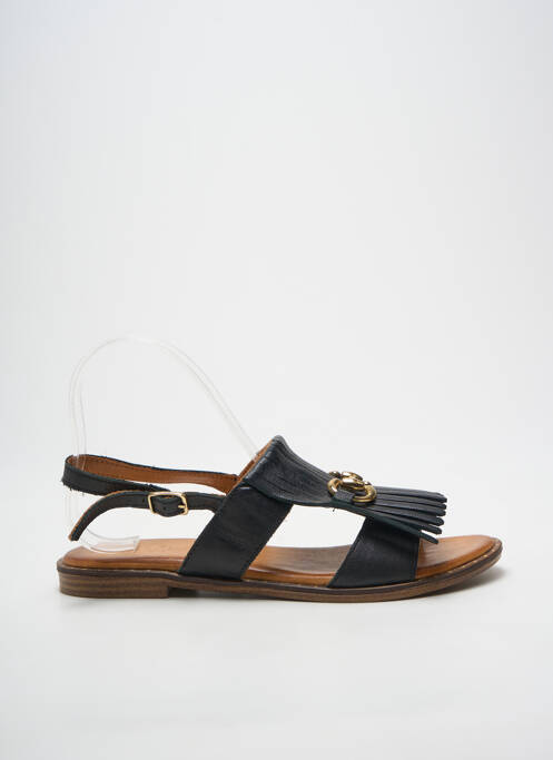 Sandale/pantofi decupați chiquet toc plat până la 3 cm negru COCO ET ABRICOT femme