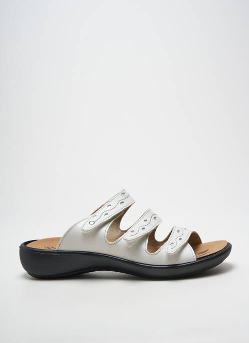 Mulete/saboți arcadă plantară toc de 4 la 6 cm alb WESTLAND femme