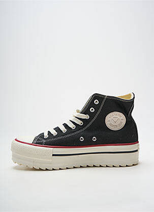 Adidași platformă toc de 4 la 6 cm negru VICTORIA femeie