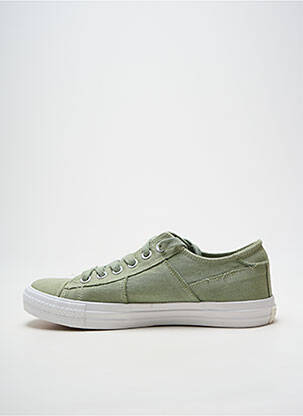 Adidași vârf rotund toc plat până la 3 cm verde BANANA MOON femeie