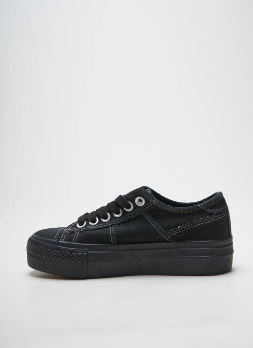 Adidași vârf rotund toc de 4 la 6 cm negru BANANA MOON femme
