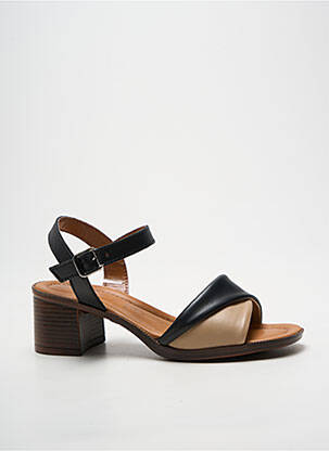 Sandale/pantofi decupați închidere cu bride toc de 4 la 6 cm negru AGORÀ femme