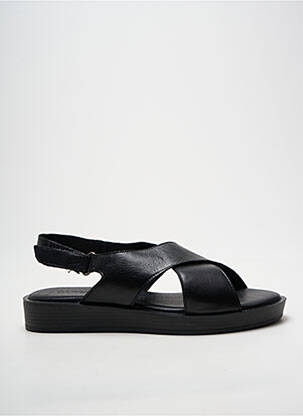 Sandale/pantofi decupați vârf deschis toc plat până la 3 cm negru CAPRICE femme