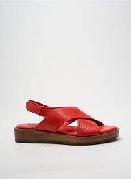 Sandale/pantofi decupați vârf deschis toc plat până la 3 cm roșu CAPRICE femme