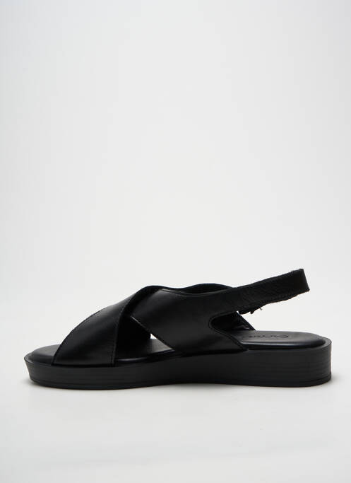 Sandale/pantofi decupați vârf deschis toc plat până la 3 cm negru CAPRICE femme