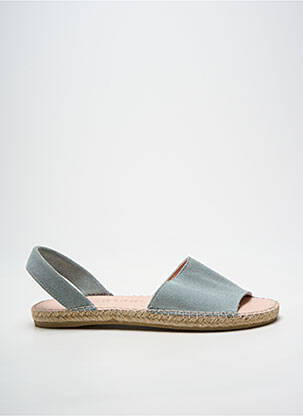 Espadrile vârf deschis toc plat până la 3 cm albastru MACARENA femeie