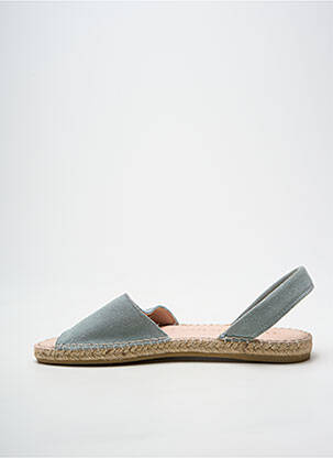 Espadrile vârf deschis toc plat până la 3 cm albastru MACARENA femeie