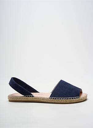 Espadrile vârf deschis toc plat până la 3 cm albastru închis MACARENA femeie