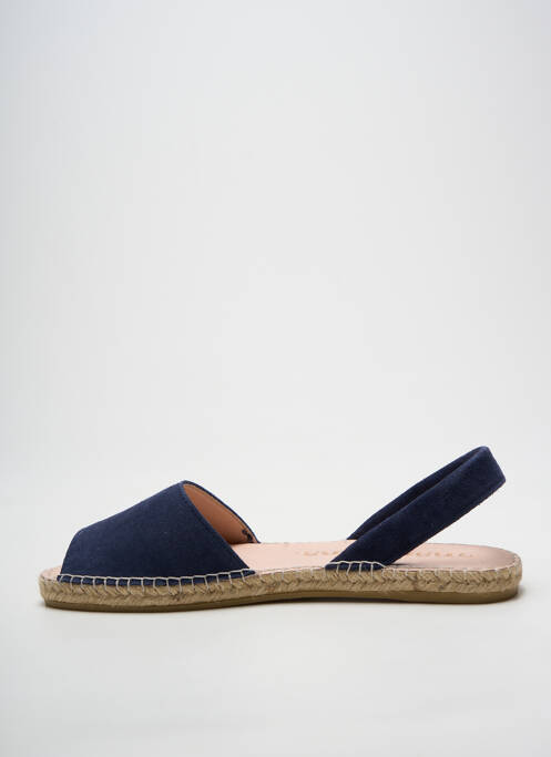 Espadrile vârf deschis toc plat până la 3 cm albastru închis MACARENA femme