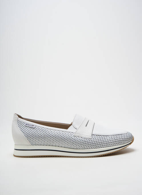 Mocasini țesătură satinată toc plat până la 3 cm argintiu MEPHISTO femme