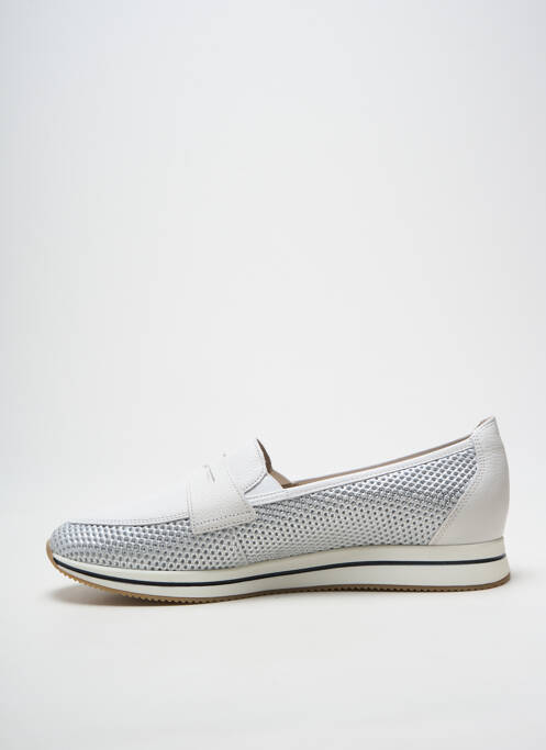 Mocasini țesătură satinată toc plat până la 3 cm argintiu MEPHISTO femme