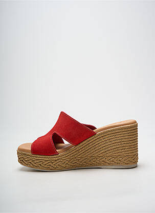 Sandale/pantofi decupați toc platformă toc de 7 la 9 cm roșu OH ! MY SANDALS femeie