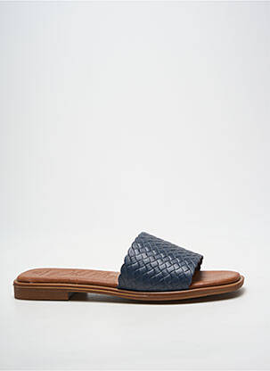 Mulete/saboți chiquet toc plat până la 3 cm albastru OH ! MY SANDALS femeie
