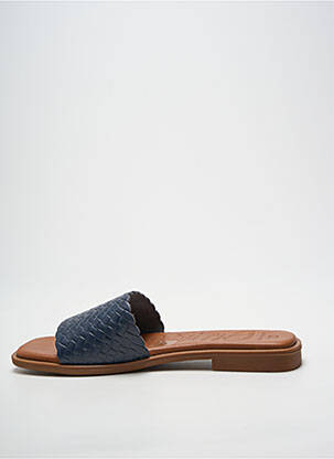 Mulete/saboți chiquet toc plat până la 3 cm albastru OH ! MY SANDALS femeie