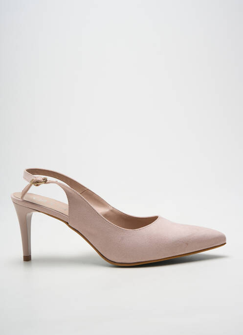 Pantofi cu toc închidere cu buclă(e) toc de 7 la 9 cm roz GIULIA femme