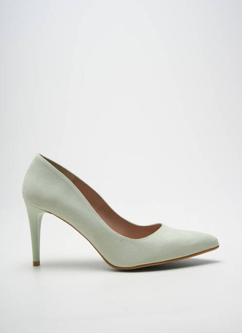 Pantofi cu toc vârf ascuțit toc de 7 la 9 cm verde GIULIA femme