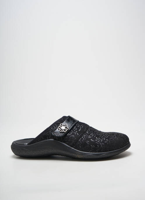 Mulete/saboți țesătură satinată toc plat până la 3 cm negru WESTLAND femme